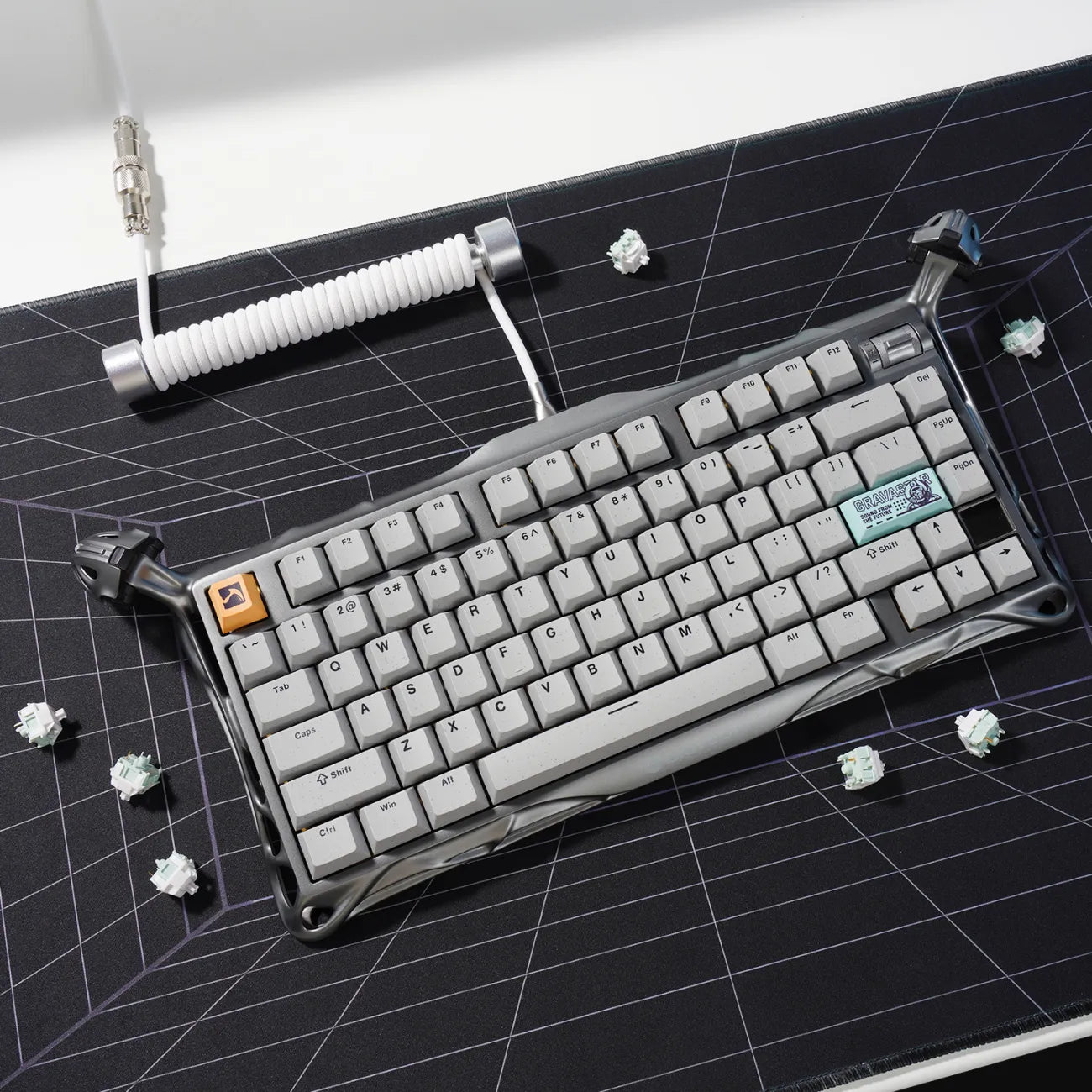 Planet mechanical keyboard three-mode connection